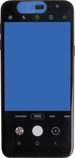 Zaślepka na kamerę w telefonie - niebieski - (GM-22534-04)