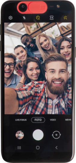 Zaślepka na kamerę w telefonie - czerwony - (GM-22534-05)