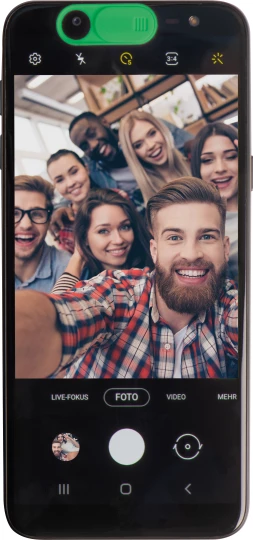 Zaślepka na kamerę w telefonie - zielony - (GM-22534-09)