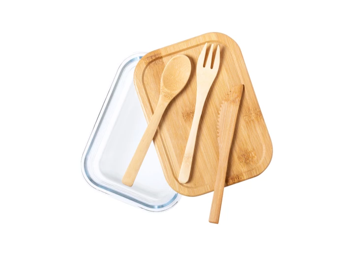 Bejar pudełko na lunch szklane/lunch box - naturalny (AP721954)