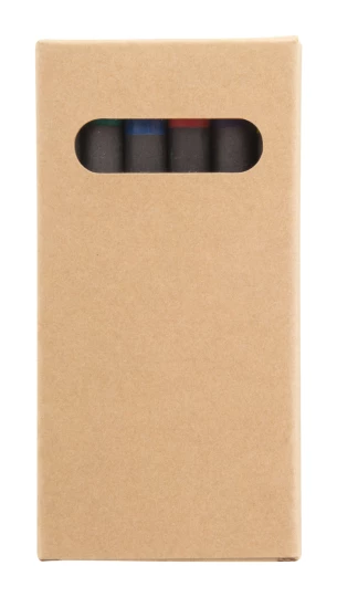 Craxon 6 Eco kredki świecowe 6szt / zestaw kredek - naturalny (AP716446)