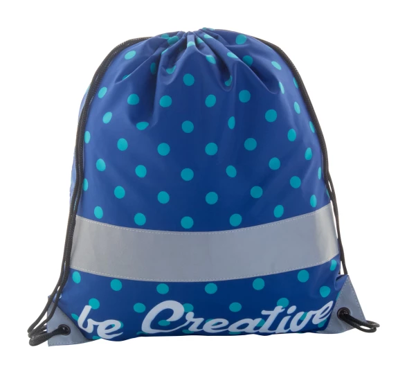 CreaDraw Reflect personalizowany odblaskowy worek ze sznurkami - srebrny (AP716417-10)