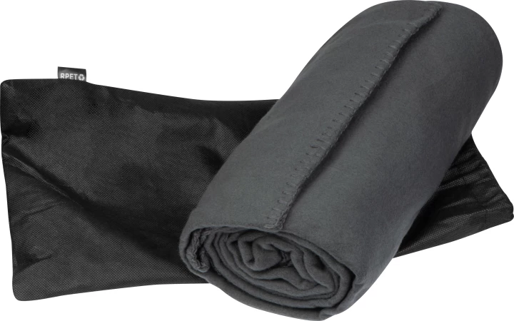Koc polarowy z rPET - ciemnoszary - (GM-62570-77)