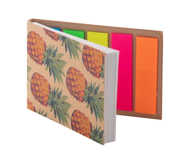 CreaStick Combo B Eco personalizowany notatnik z kartkami samoprzylepnymi - naturalny (AP716508)