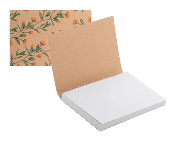 CreaStick Note S Eco personalizowany notatnik z kartkami samoprzylepnymi - naturalny (AP716511)