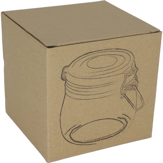 Szklany słoik 400 ml - przeźroczysty - (GM-82624-66)