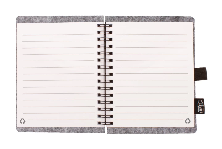Felbook A6 notes RPET - szary (AP800511-77)