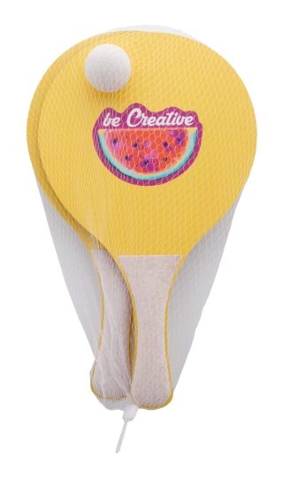 CreaShot personalizowany zestaw do tenisa plażowego - naturalny (AP716639)