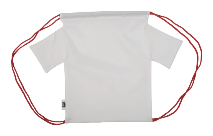 CreaDraw T Kids RPET personalizowany worek ze sznurkami dla dzieci - czerwony (AP716553-05)