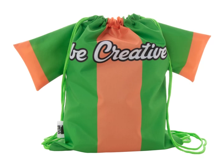 CreaDraw T Kids RPET personalizowany worek ze sznurkami dla dzieci - zielony (AP716553-07)