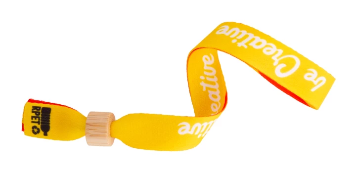 SuboWrist Eco personalizowana opaska festiwalowa RPET - naturalny (AP716621)