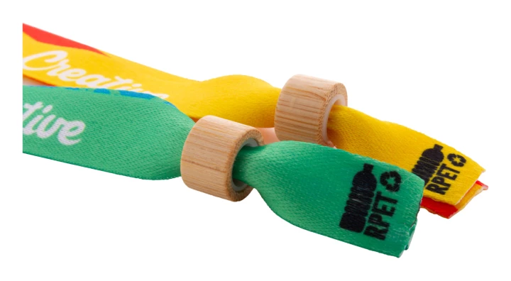 SuboWrist Eco personalizowana opaska festiwalowa RPET - naturalny (AP716621)