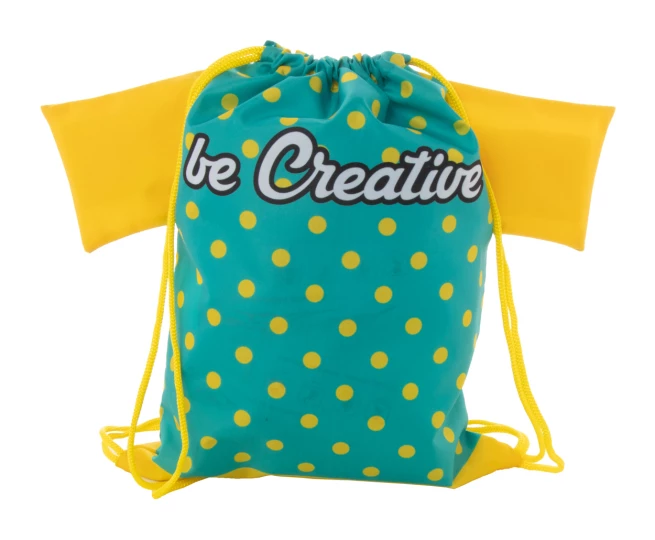 CreaDraw T Kids personalizowany worek ze sznurkami dla dzieci - żółty (AP716552-02)