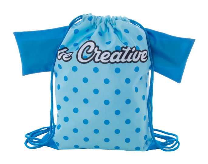 CreaDraw T Kids personalizowany worek ze sznurkami dla dzieci - niebieski (AP716552-06)