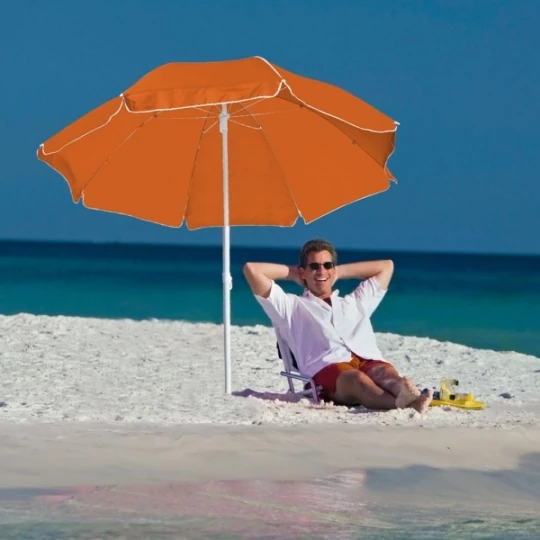 Parasol plażowy FORT LAUDERDALE - pomarańczowy (GE-5070-10)