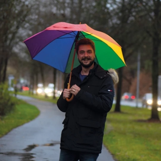 Parasol automatyczny SARAJEVO - multicolour (GE-5137-mc)