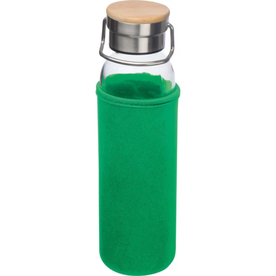 Szklana butelka 600 ml - zielony - (GM-63181-09)