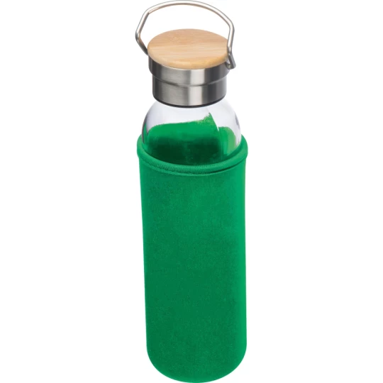 Szklana butelka 600 ml - zielony - (GM-63181-09)