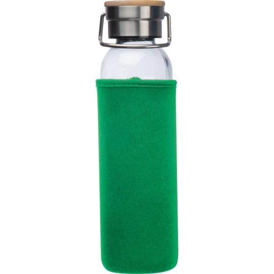 Szklana butelka 600 ml - zielony - (GM-63181-09)