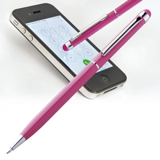 Długopis metalowy touch pen NEW ORLEANS - różowy (GE-3378-11)