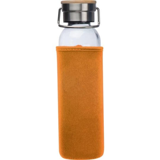 Szklana butelka 600 ml - pomarańczowy - (GM-63181-10)