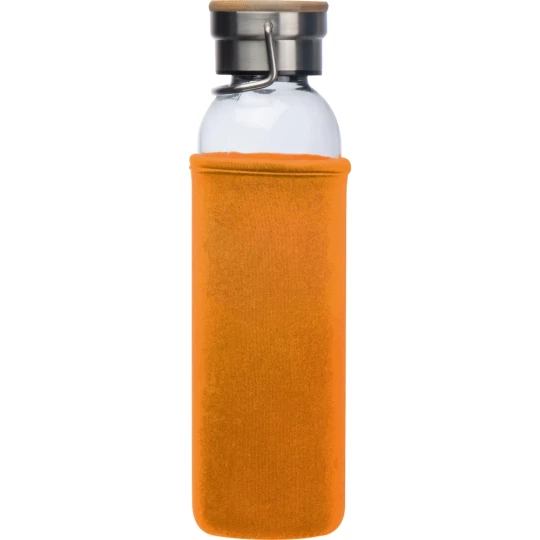Szklana butelka 600 ml - pomarańczowy - (GM-63181-10)