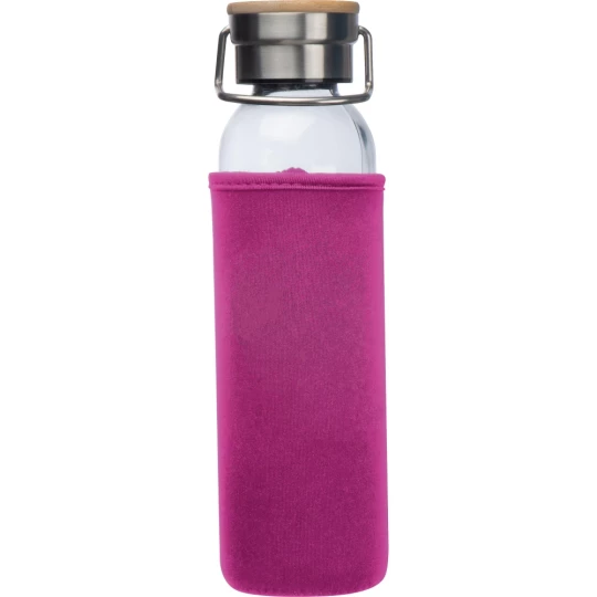Szklana butelka 600 ml - różowy - (GM-63181-11)