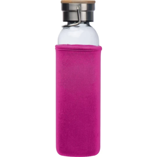 Szklana butelka 600 ml - różowy - (GM-63181-11)