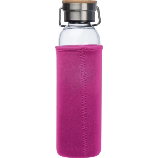 Szklana butelka 600 ml - różowy - (GM-63181-11)
