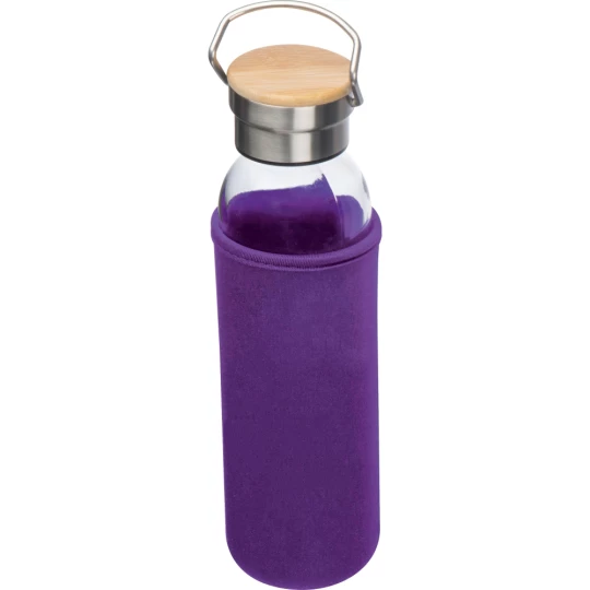 Szklana butelka 600 ml - fioletowy - (GM-63181-12)