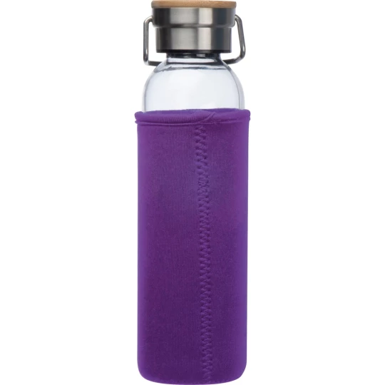 Szklana butelka 600 ml - fioletowy - (GM-63181-12)