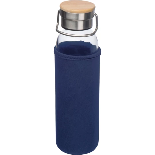 Szklana butelka 600 ml - granatowy - (GM-63181-44)