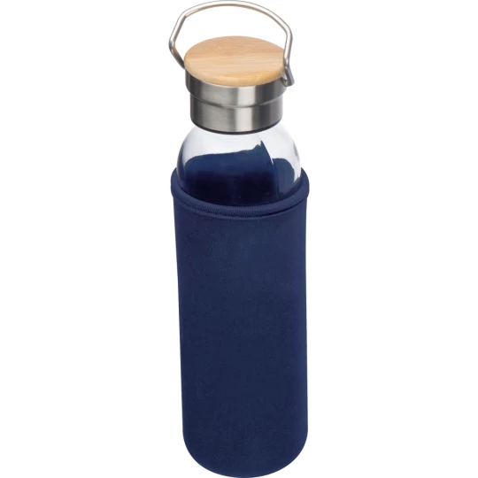 Szklana butelka 600 ml - granatowy - (GM-63181-44)