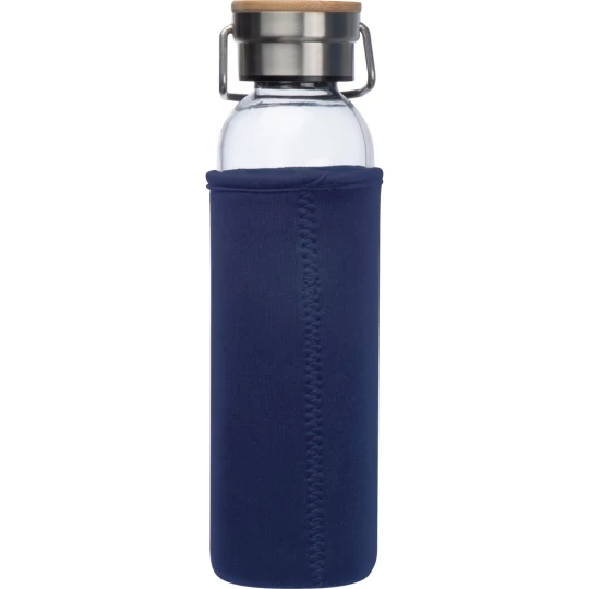 Szklana butelka 600 ml - granatowy - (GM-63181-44)