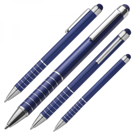 Długopis metalowy touch pen LUEBO - niebieski (GE-0418-04)