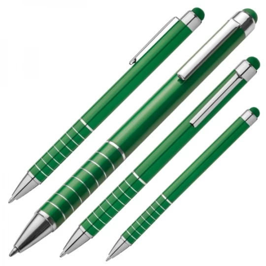 Długopis metalowy touch pen LUEBO - zielony (GE-0418-09)