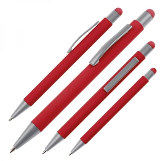 Długopis metalowy touch pen SALT LAKE CITY - czerwony (GE-0934-05)