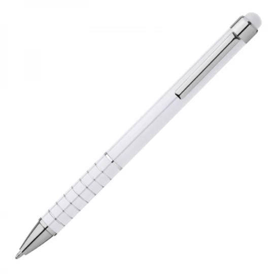 Długopis metalowy touch pen LUEBO - biały (GE-0418-06)
