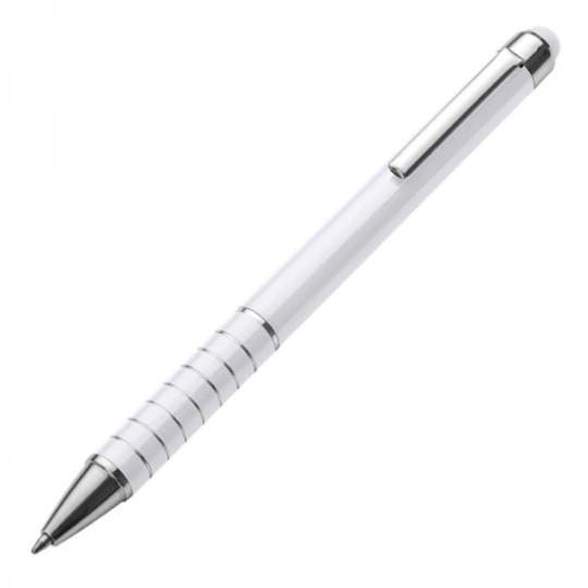 Długopis metalowy touch pen LUEBO - biały (GE-0418-06)