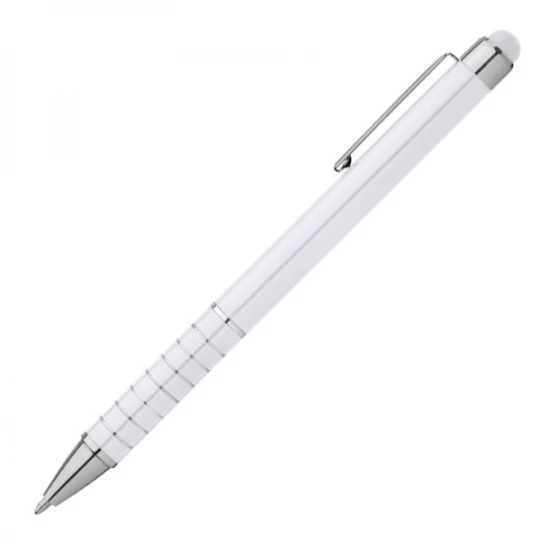 Długopis metalowy touch pen LUEBO - biały (GE-0418-06)