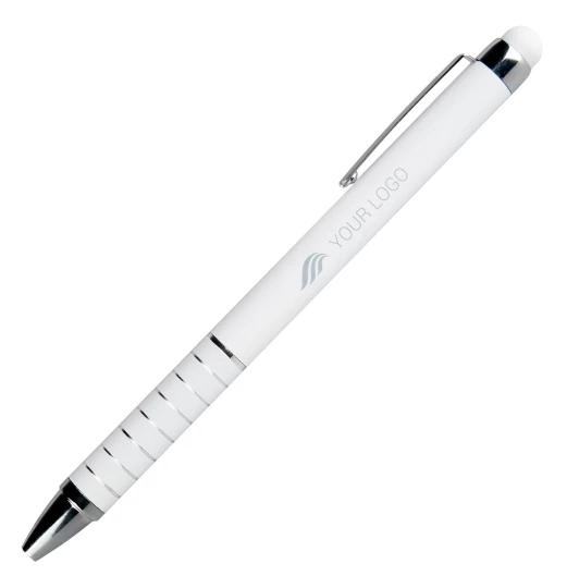 Długopis metalowy touch pen LUEBO - biały (GE-0418-06)