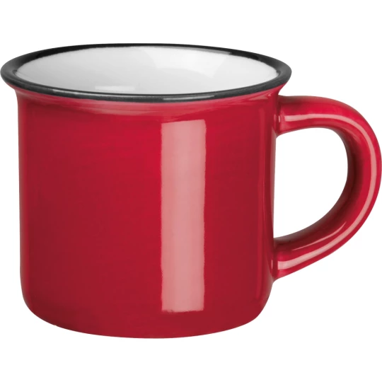 Kubek ceramiczny 60 ml - czerwony - (GM-83843-05)