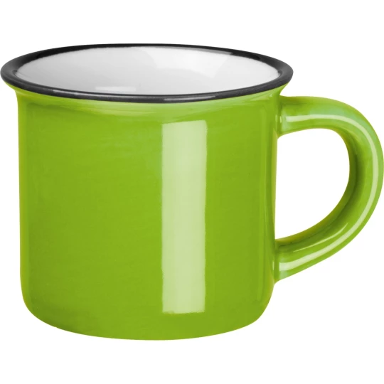 Kubek ceramiczny 60 ml - zielony - (GM-83843-09)