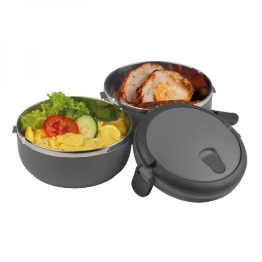 Lunch box ze stali nierdzewnej HOME - grafitowy (GE-0931-77)