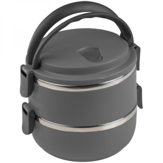 Lunch box ze stali nierdzewnej HOME - grafitowy (GE-0931-77)