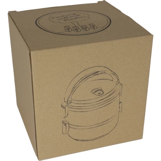Lunch box ze stali nierdzewnej HOME - grafitowy (GE-0931-77)
