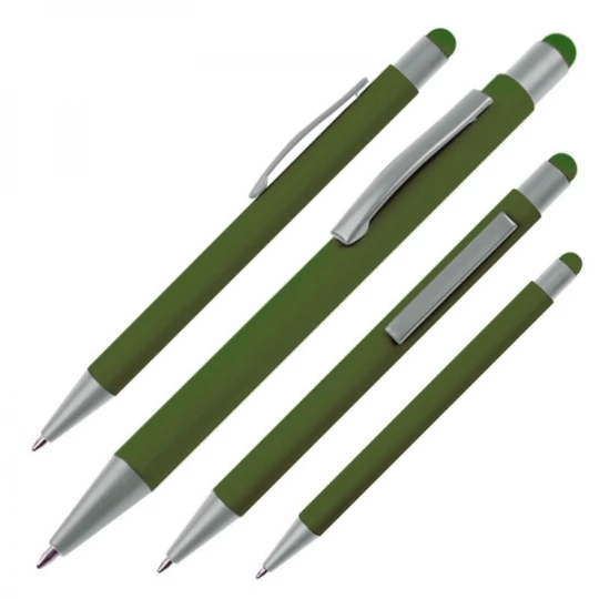 Długopis metalowy touch pen SALT LAKE CITY - ciemnozielony (GE-0934-99)