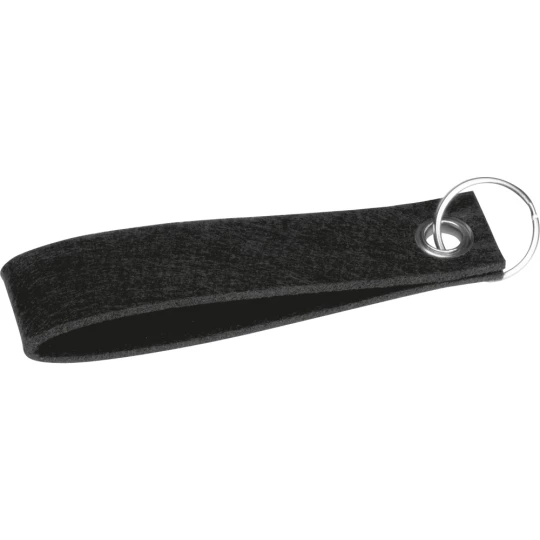 Filcowy brelok do kluczy - czarny - (GM-93235-03)
