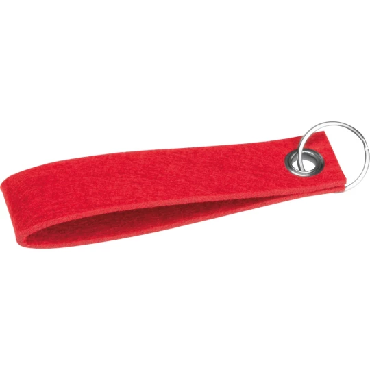 Filcowy brelok do kluczy - czerwony - (GM-93235-05)