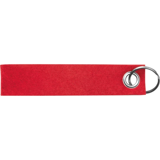 Filcowy brelok do kluczy - czerwony - (GM-93235-05)